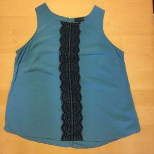 Ryan Wythe teal sleeveless top